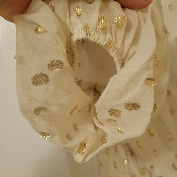 Size 8 EUC Silk Lilly Pulitzer white and gold Joella Above the knee dress - Picture 4 of 4